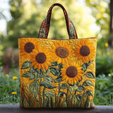Bolsa Clássica Acolchoada - Girassóis