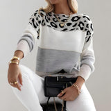 Sara | Sweater Casual com Estampa de Leopardo