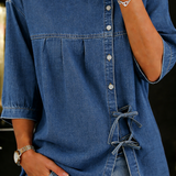Lily™ | Blusa de denim vintage ampla