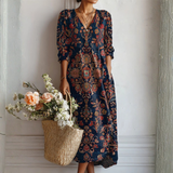 Adela™ | Vestido Floral com Encanto