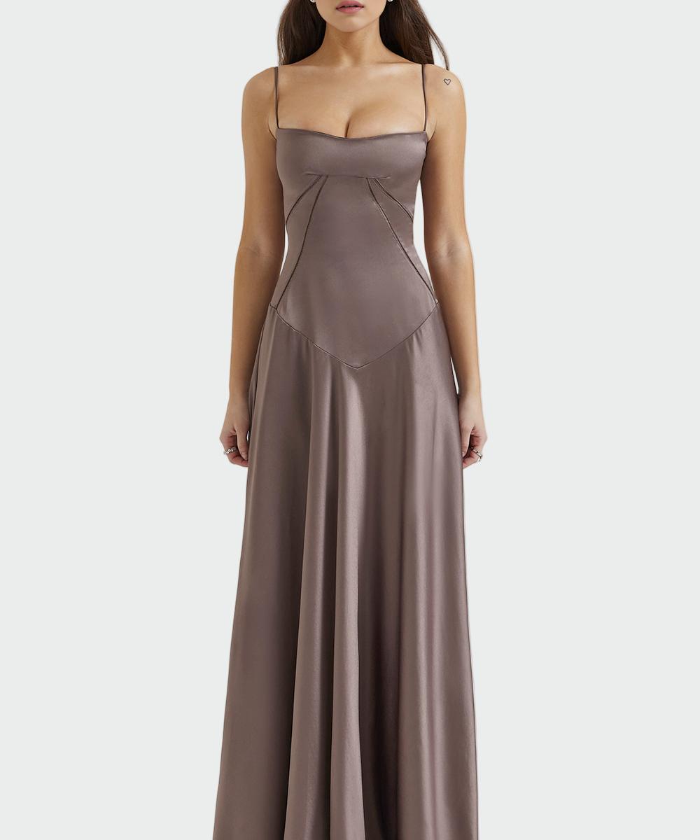Vítězslava – Vestido de Satim Feminino