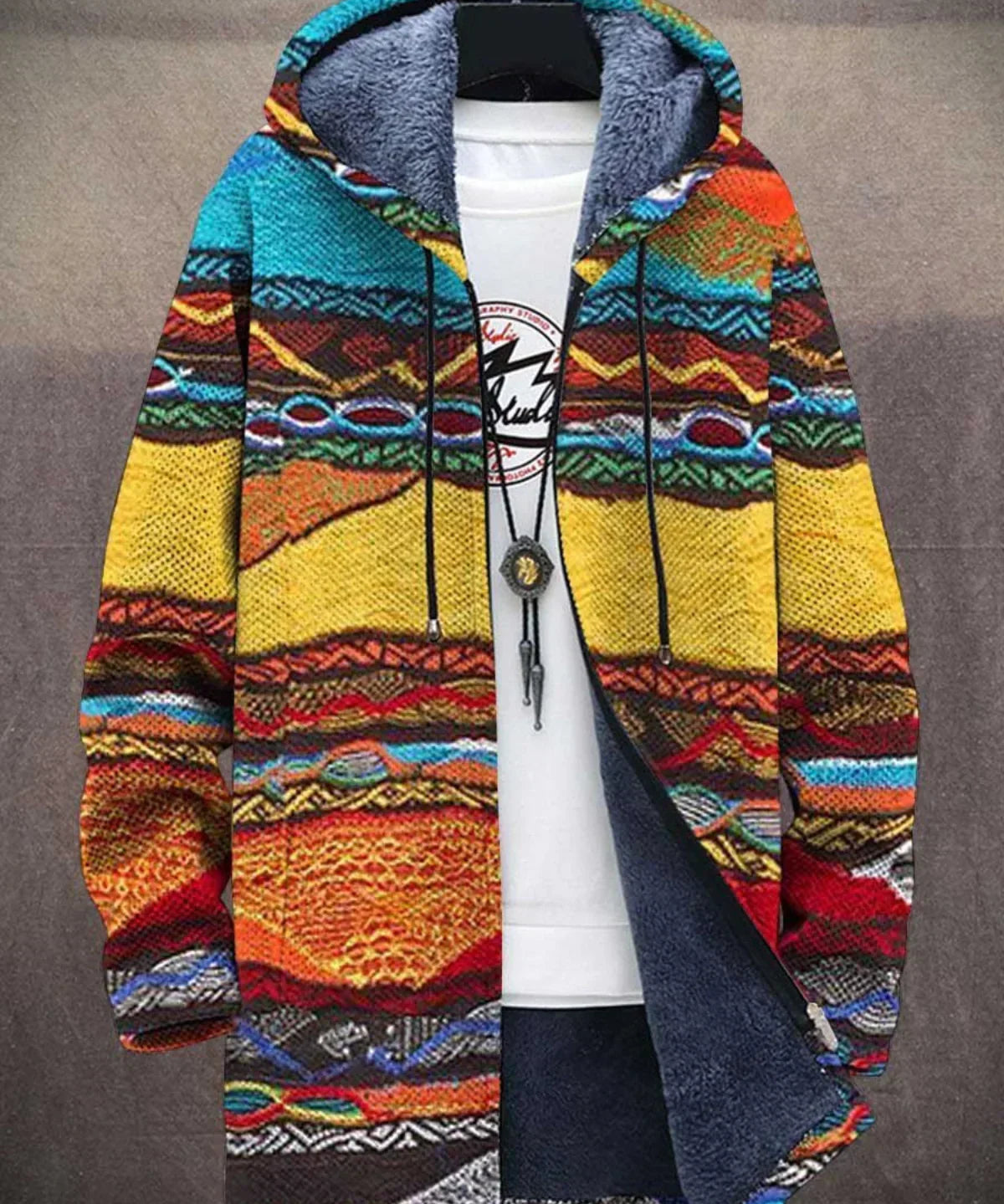 Viviana - Cardigan de Luxo Inspirado na Arte