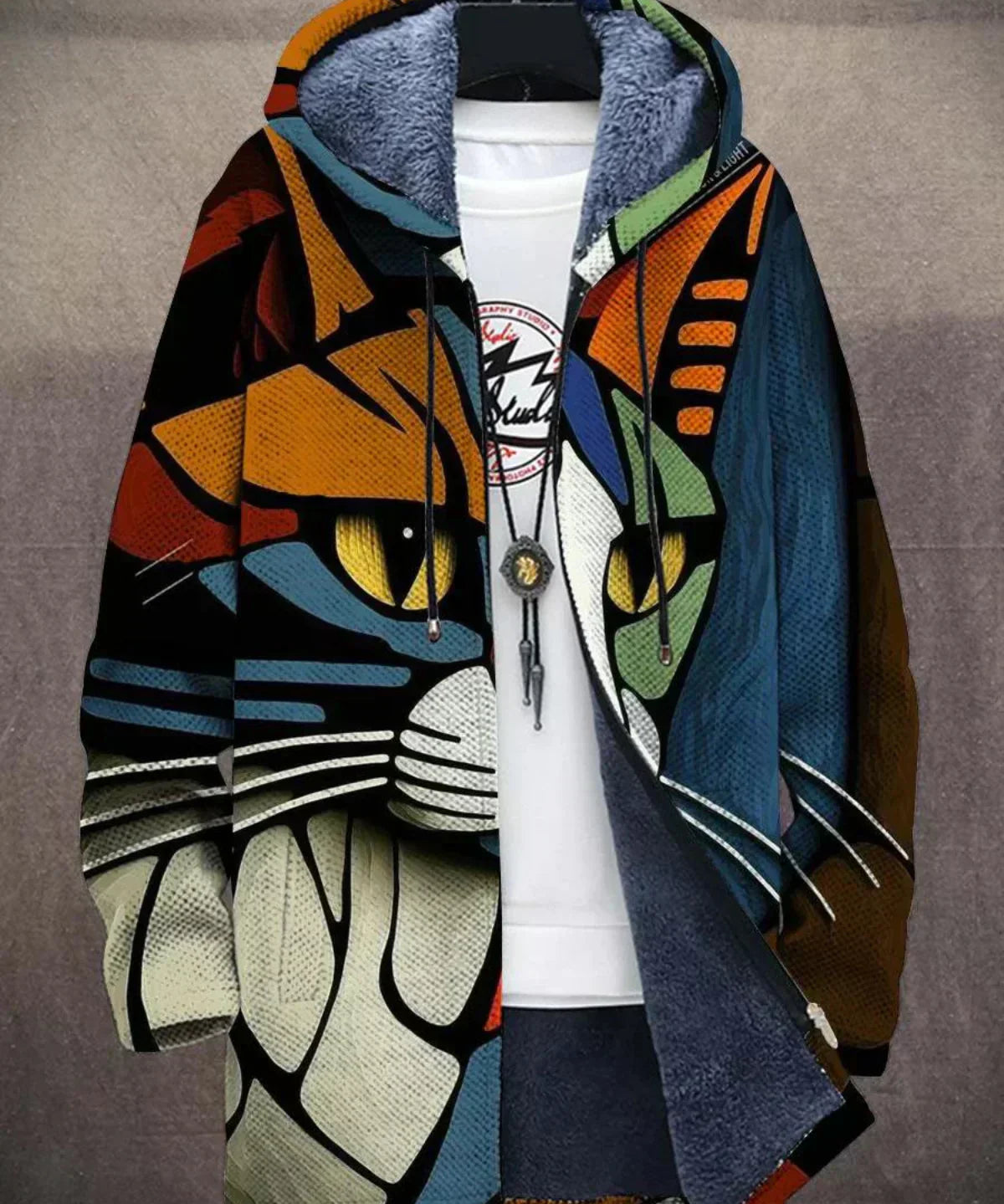 Viviana - Cardigan de Luxo Inspirado na Arte