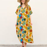 Robe Descontraída com Bolsos – Ornella Caftan™
