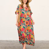 Robe Descontraída com Bolsos – Ornella Caftan™