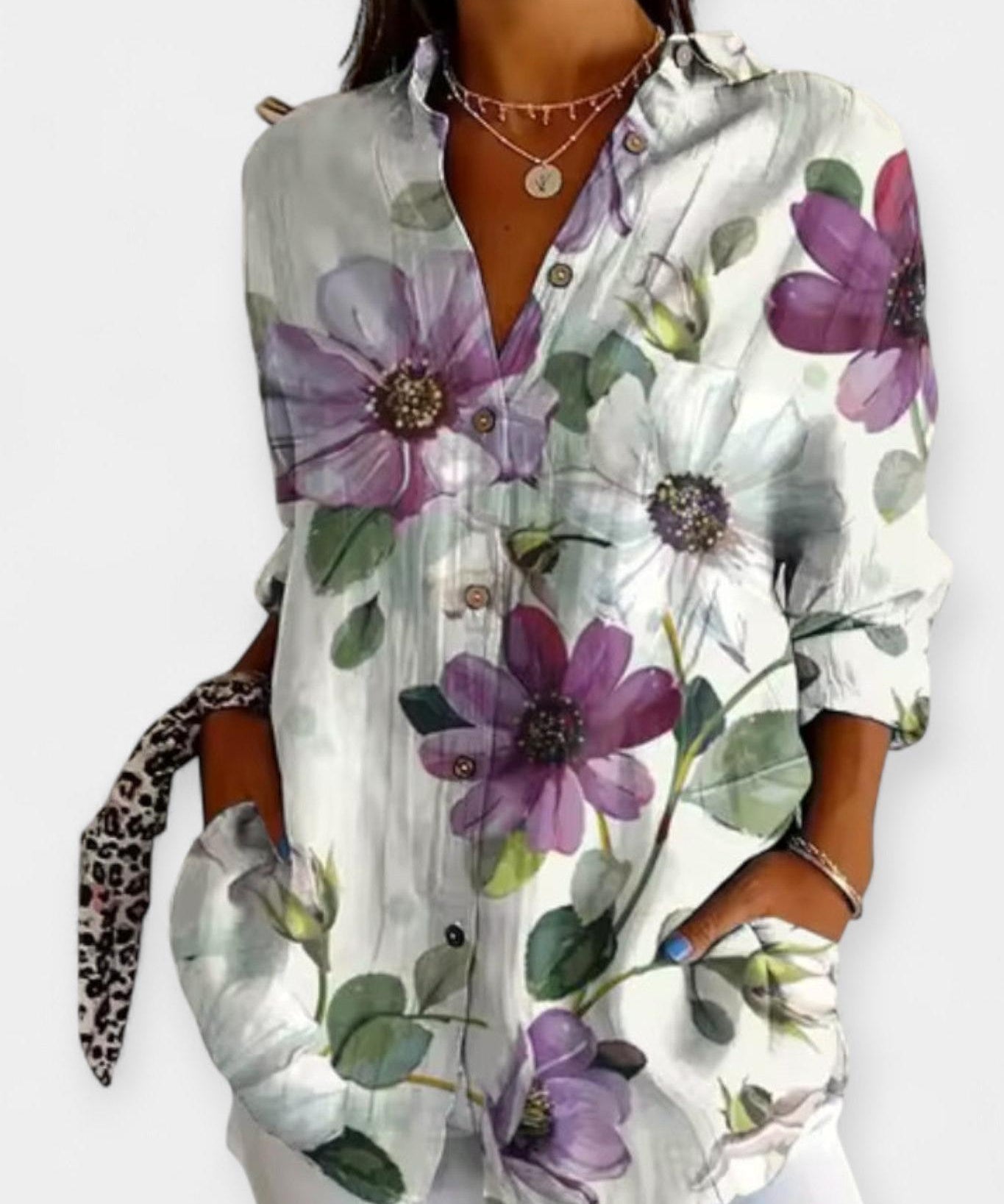 Frida | Camisa com Estampa Floral