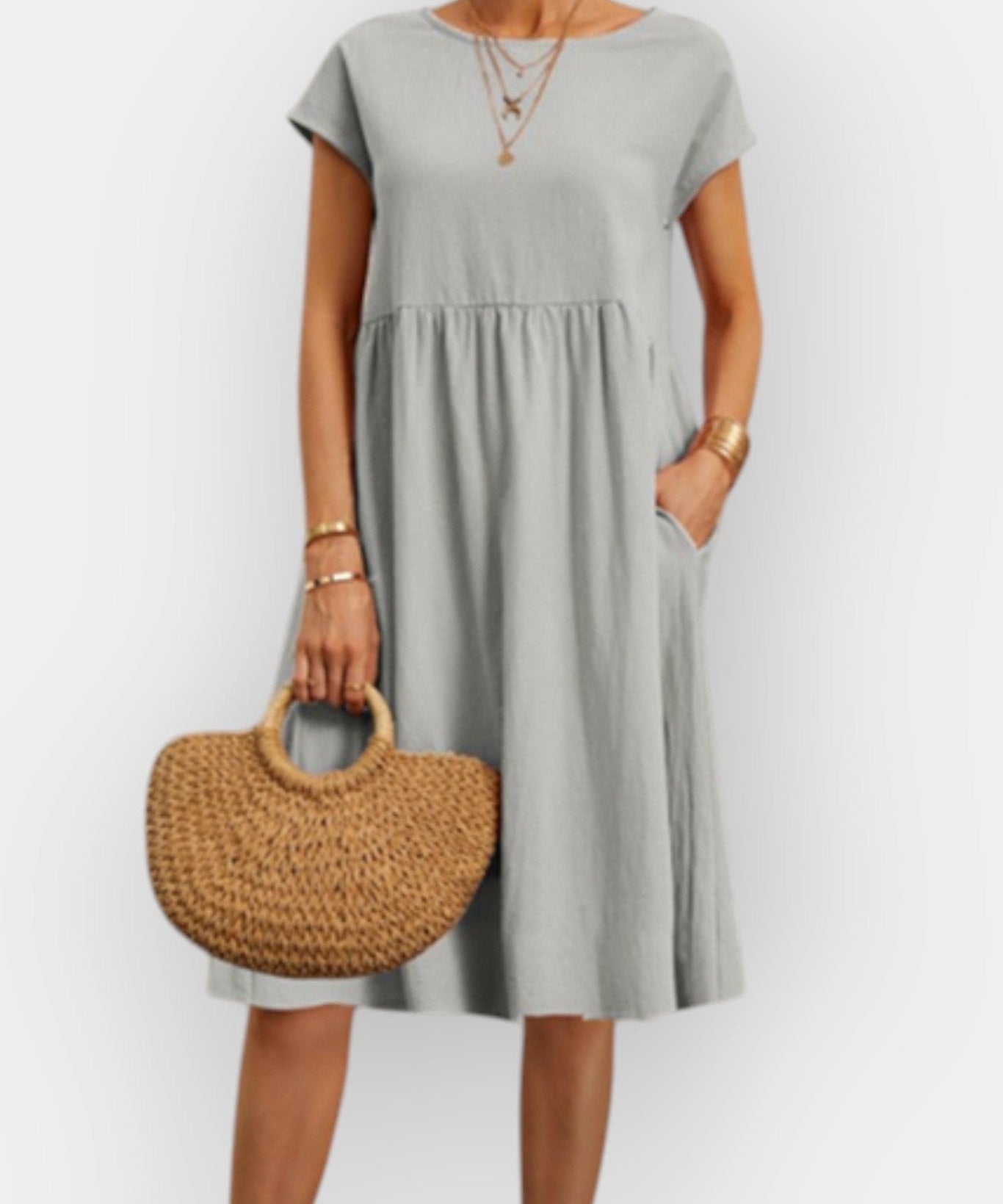 Filipa | Vestido Vintage Midi de Verão