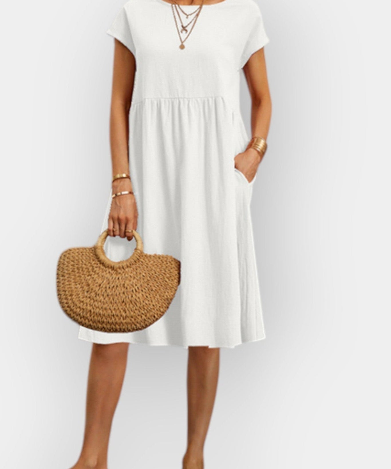 Filipa | Vestido Vintage Midi de Verão