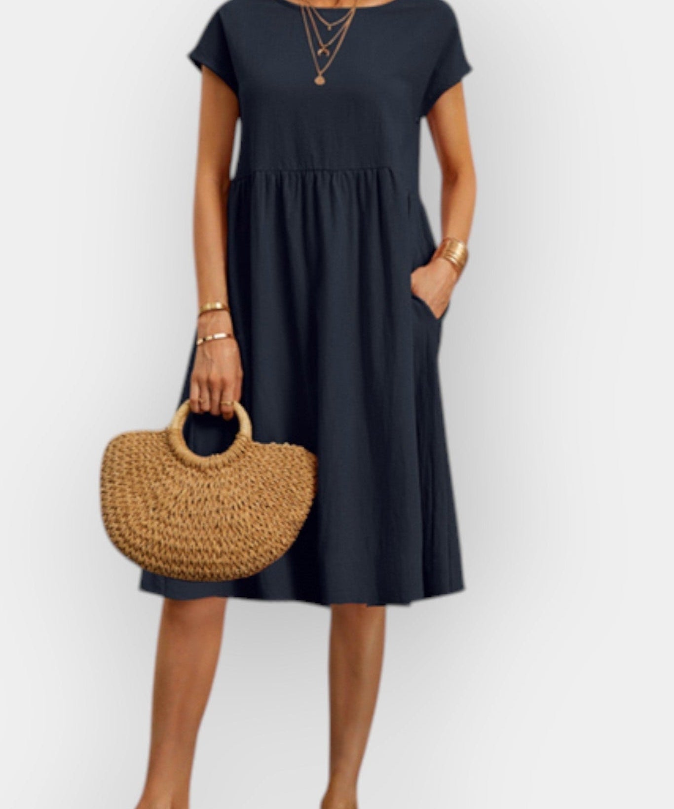 Filipa | Vestido Vintage Midi de Verão