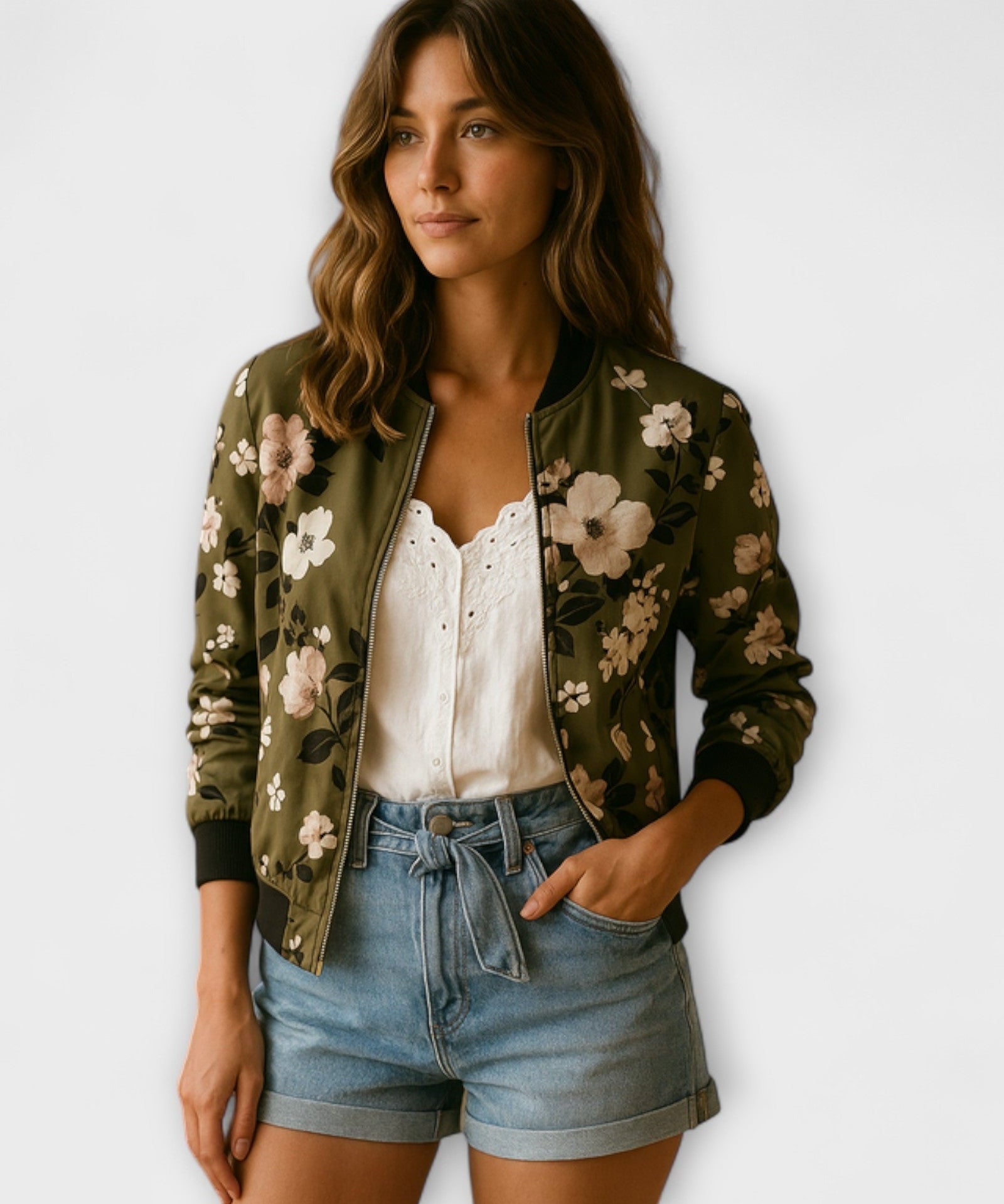 Henriette | Casaco bomber com flores