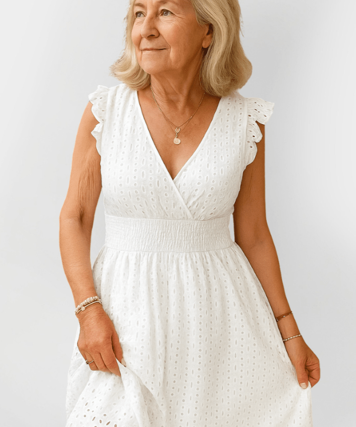 Graça | Vestido Midi Franzido Preto
