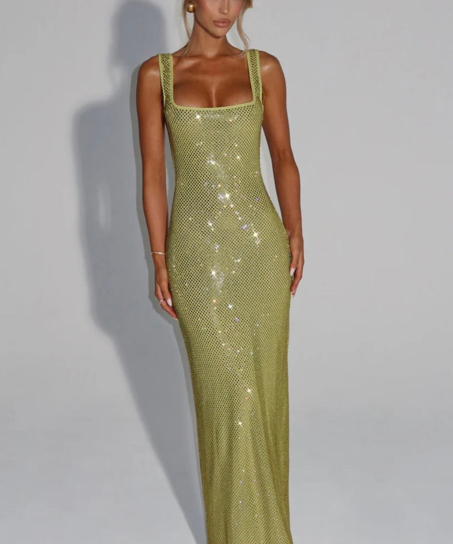 Elara | Vestido Maxi buddel check nog