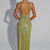 Elara | Vestido Maxi buddel check nog