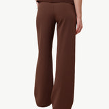 Pantalão Básico Direito Castanho Escuro