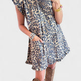 Joana | Mini Vestido Leopardo de Verão