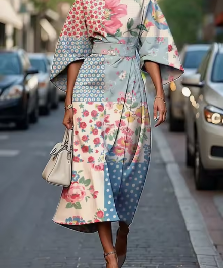 Filomena - Vestido Floral Elegante