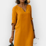 Luísa | Vestido Midi Vermelho de Verão