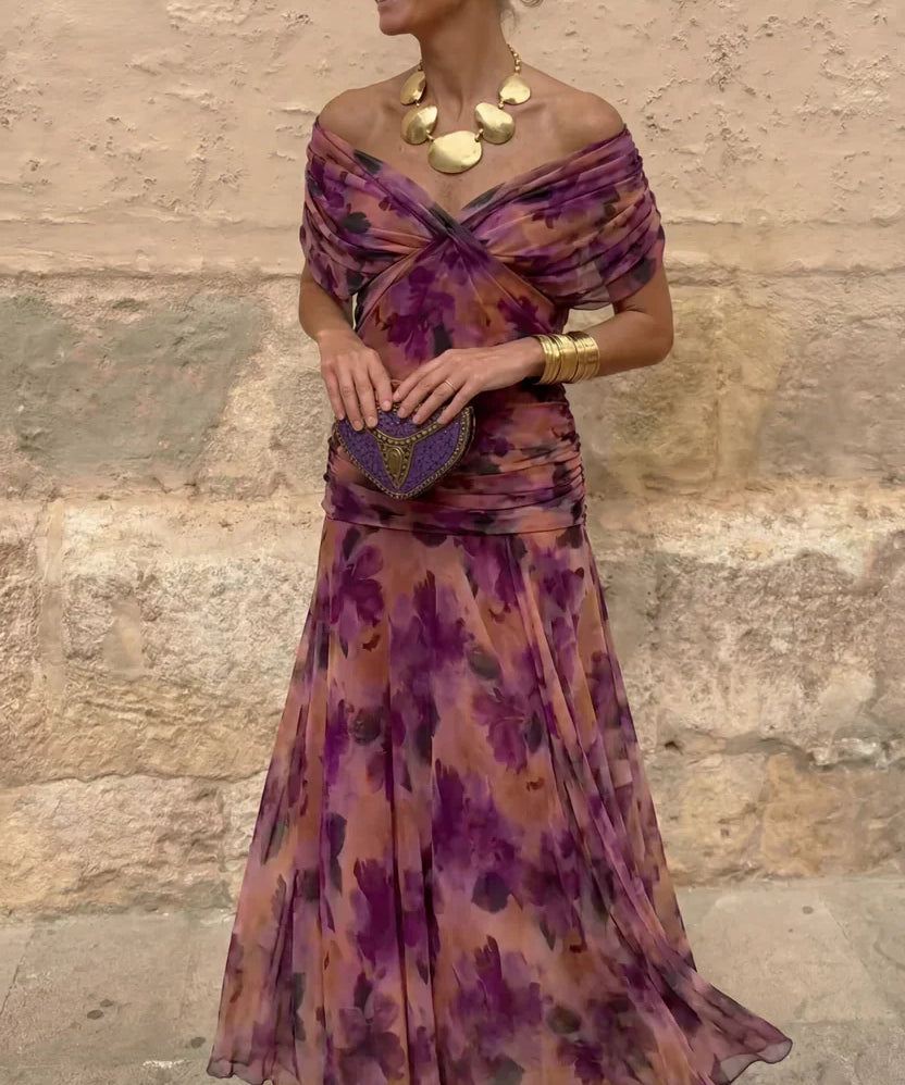 Hendrika | Vestido de Noite Cor-de-Coral