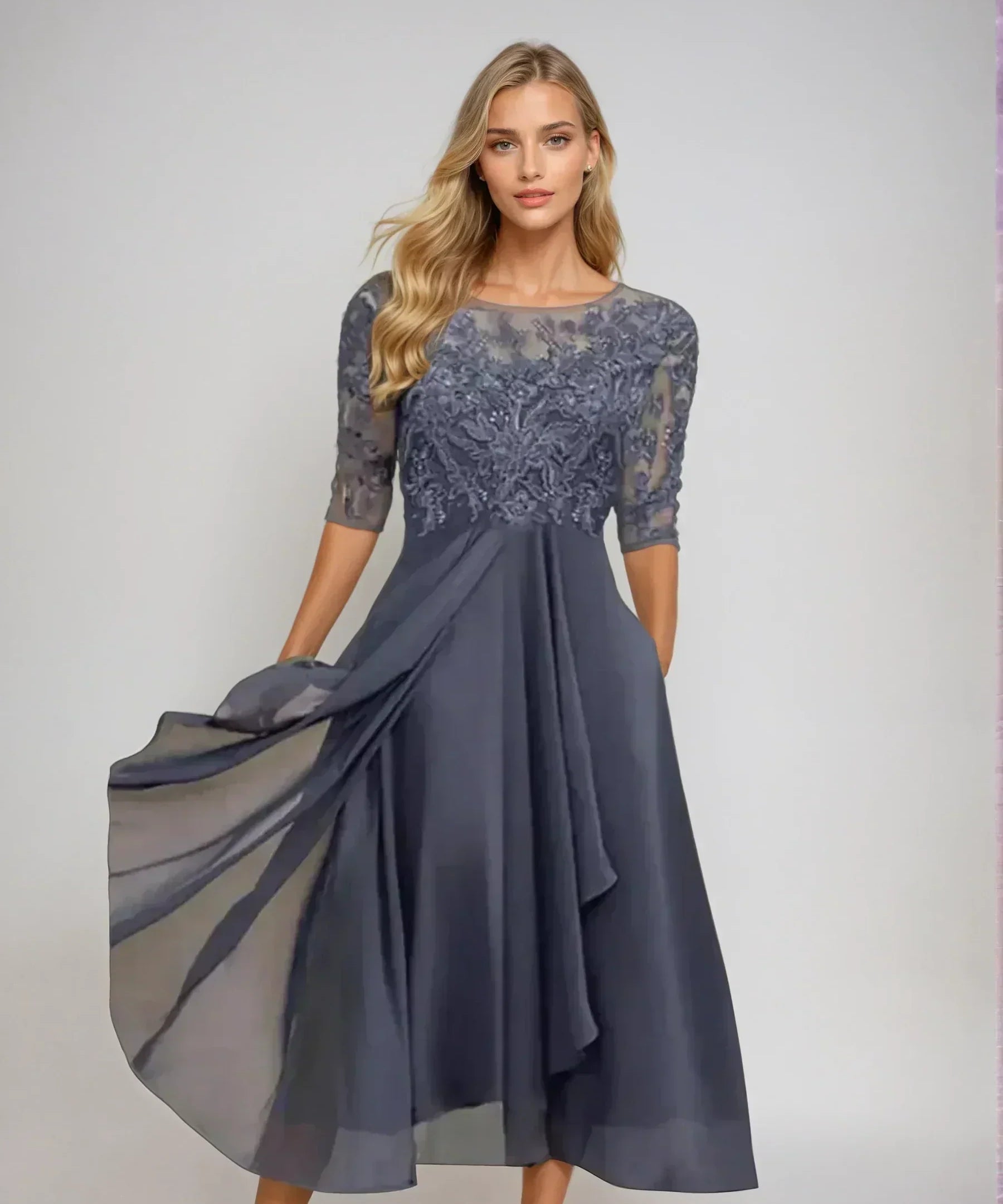 Vireya - Vestido Noite Renda