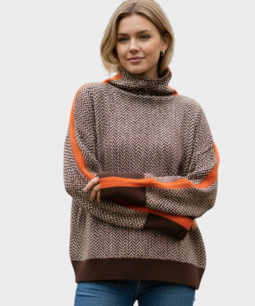 Marie | Sweater de lã de gola alta