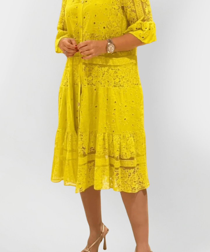 Micaela | Blusa de Renda Rosa Primavera
