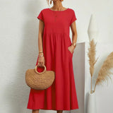 HEIKE | VESTIDO MIDI FLUIDO DE ELEGÂNCIA ATEMPORAL