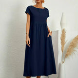 HEIKE | VESTIDO MIDI FLUIDO DE ELEGÂNCIA ATEMPORAL