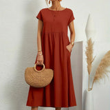 HEIKE | VESTIDO MIDI FLUIDO DE ELEGÂNCIA ATEMPORAL