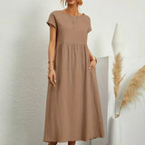 HEIKE | VESTIDO MIDI FLUIDO DE ELEGÂNCIA ATEMPORAL
