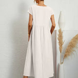 HEIKE | VESTIDO MIDI FLUIDO DE ELEGÂNCIA ATEMPORAL