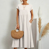 HEIKE | VESTIDO MIDI FLUIDO DE ELEGÂNCIA ATEMPORAL