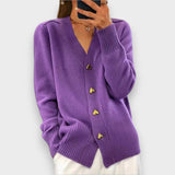 Armelle | Cardigan Elegante com Botões em Forma de Coração