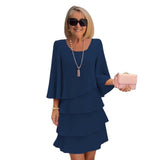 Margaux – Vestido midi elegante com volantes
