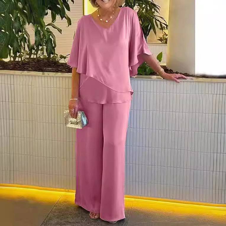 Martha - Conjunto cómodo com pernas largas