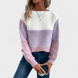 Camille | Pullover de Malha em Blocos de Cor