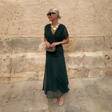 Louise | Vestido Maxi de Festa Elegante com Decote em V