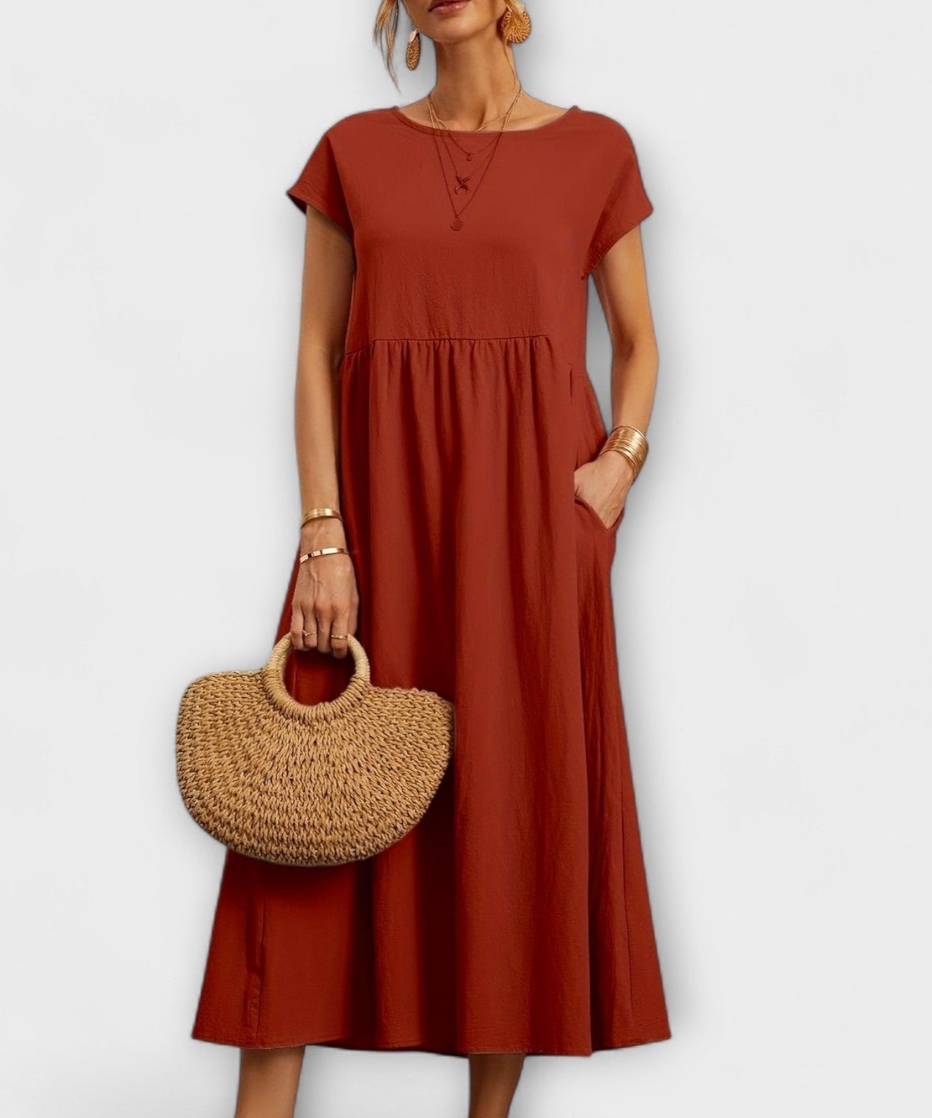 Paula | Vestido de Verão com Bolsos