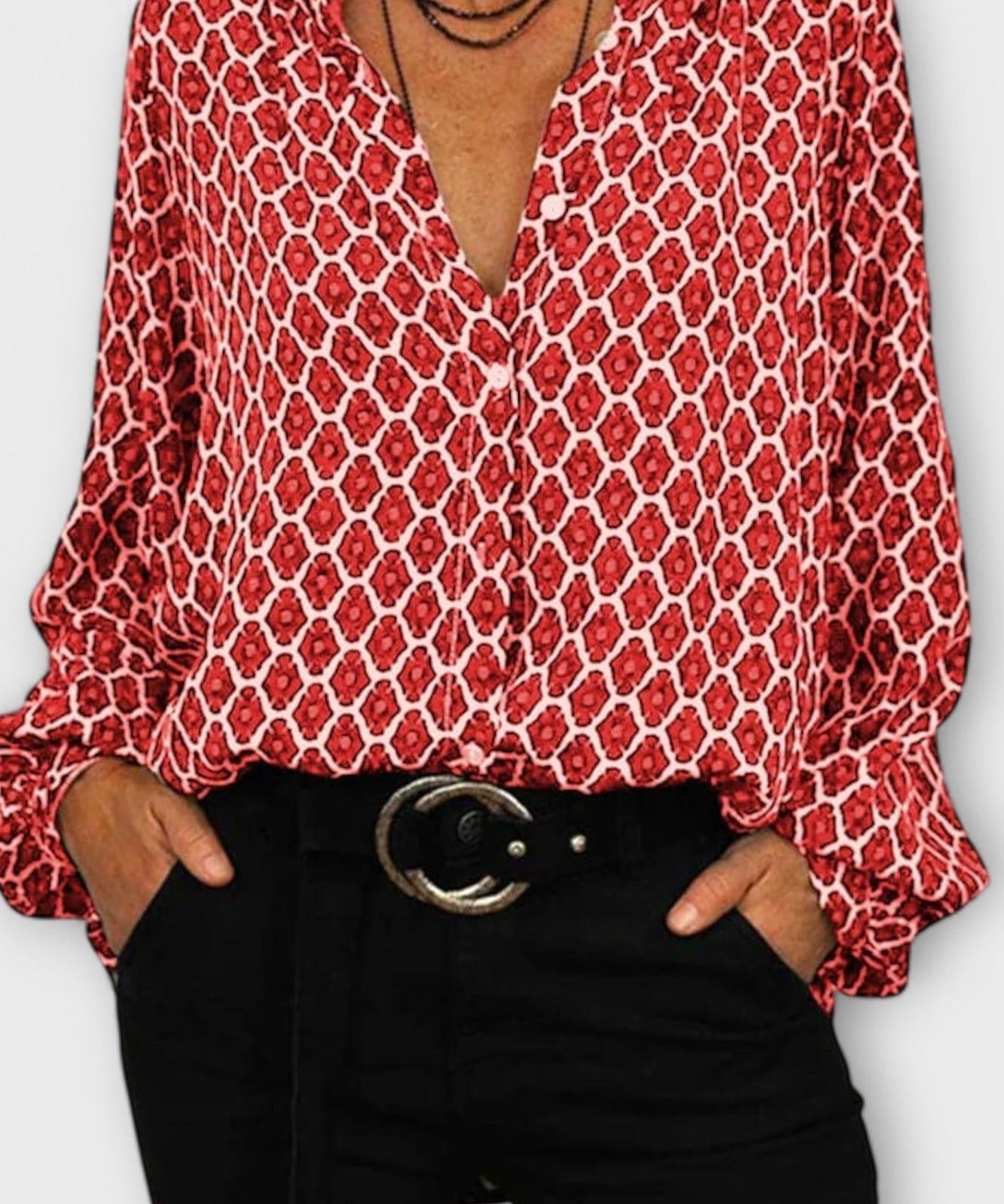 Pernille | Camisa de gola em V