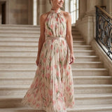 Aurelle | Vestido Midi Floral com Alças