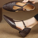 Mary Janes Clássicas Fivela Lateral Mulher | Elegantes Primavera