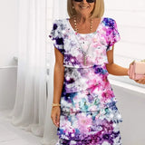 Françoise – Vestido elegante e fluido com volantes