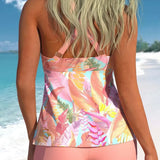 Bianca | Conjunto Tankini Flor Costeira