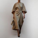 KATARZYNA | VESTIDO MAXI COM MANGAS DE KIMONO