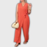 Inès - Macacão Elegante com Decote em V