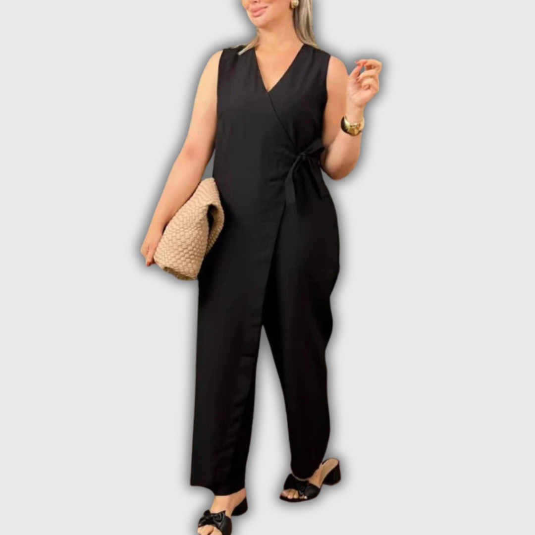 Inès - Macacão Elegante com Decote em V
