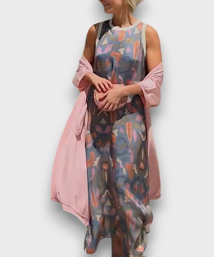 Sara | Vestido Longo Estampado Floral