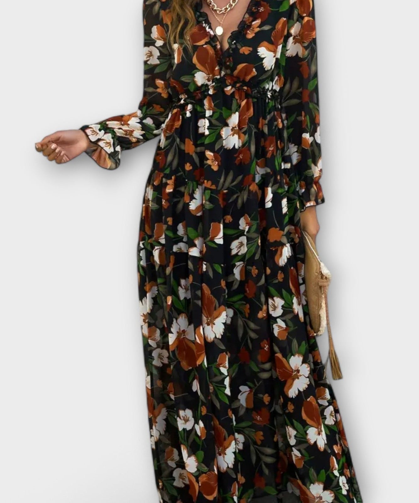 Sónia | Maxi Vestido Floral de Verão