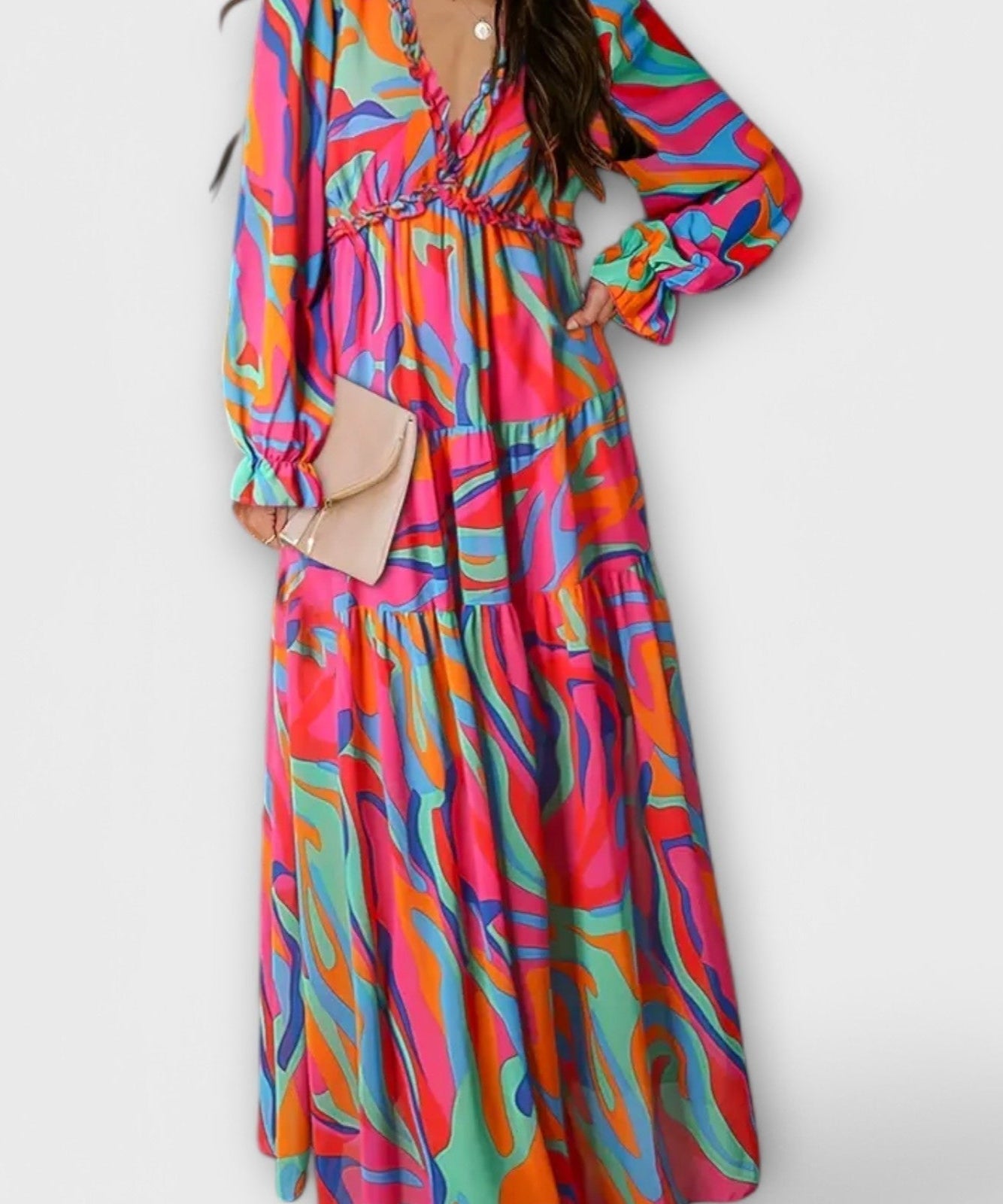 Sónia | Maxi Vestido Floral de Verão