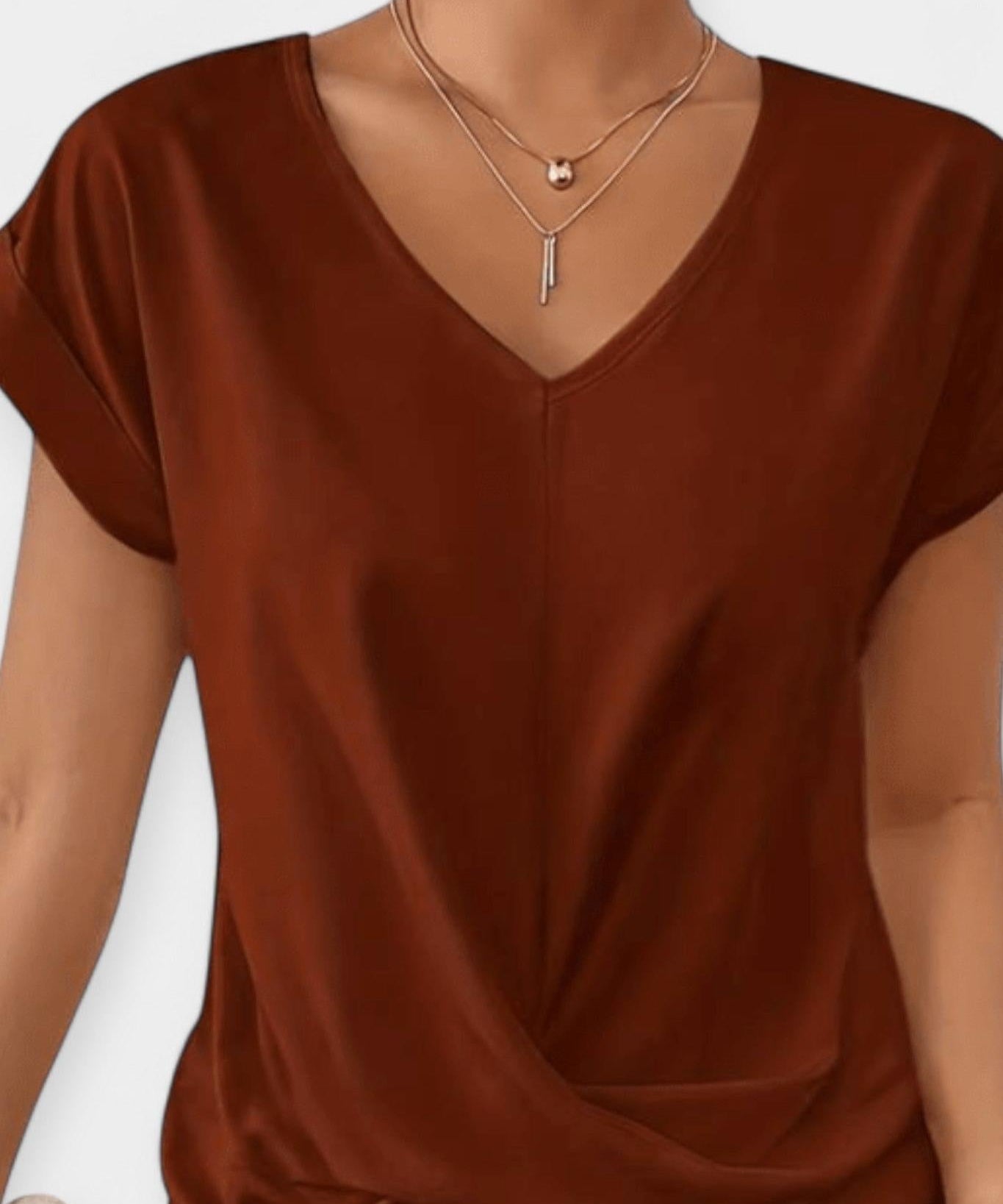 Stine | Blusa de gola em V
