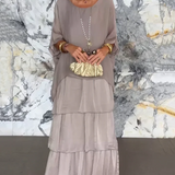 Lara – Vestido longo fluido elegante